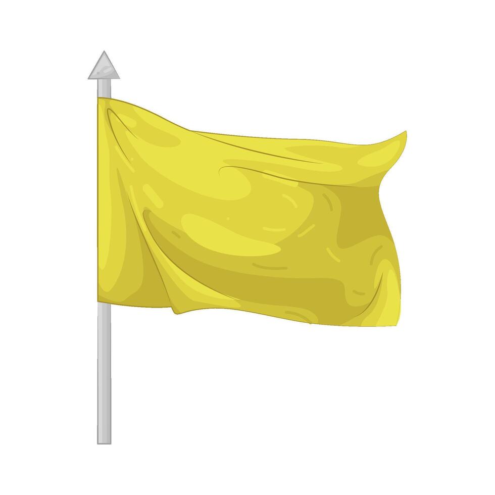 Illustration of yellow flag vector
