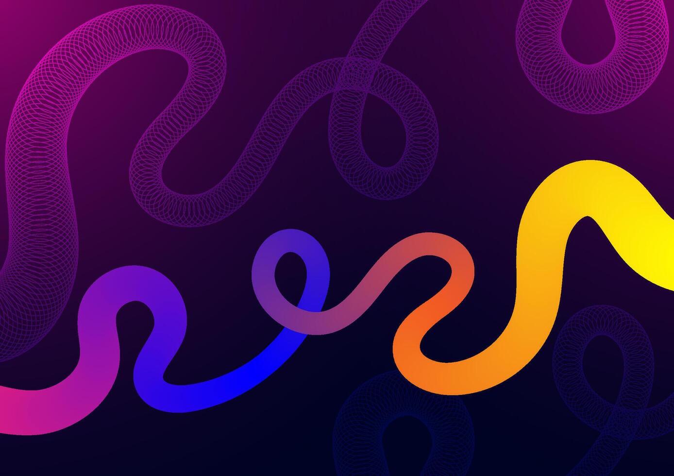 Digital technology Wavy background. Wave shape curve gradient concept. Design for abstract fluid curve wave shape connect telecoms internet online fiber vector
