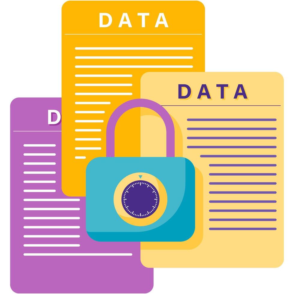 digital data key, digital security vector
