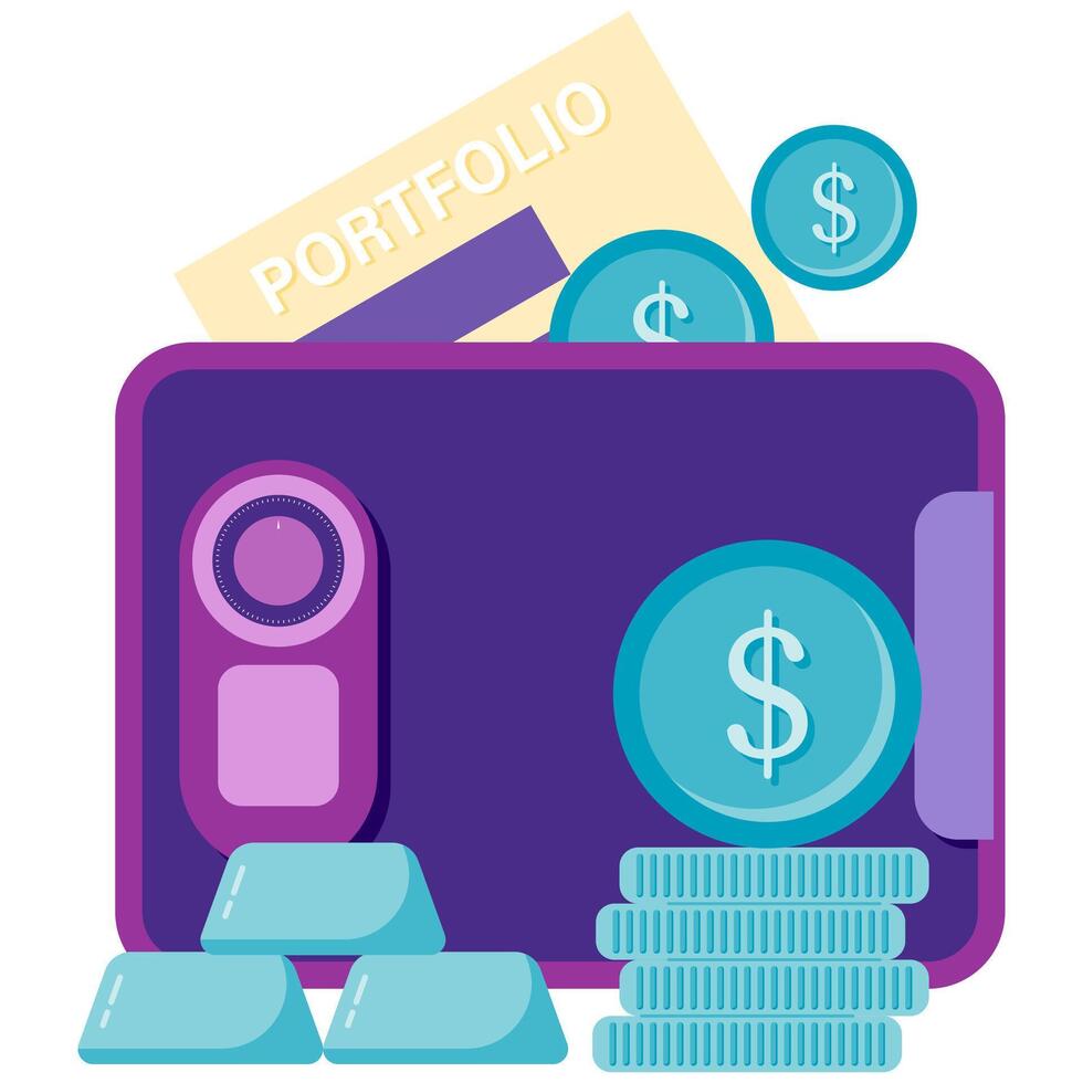 smart investment and capital management vector