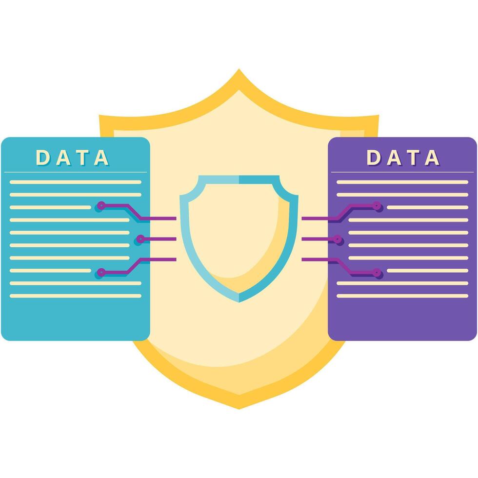 encrypted data, digital security vector