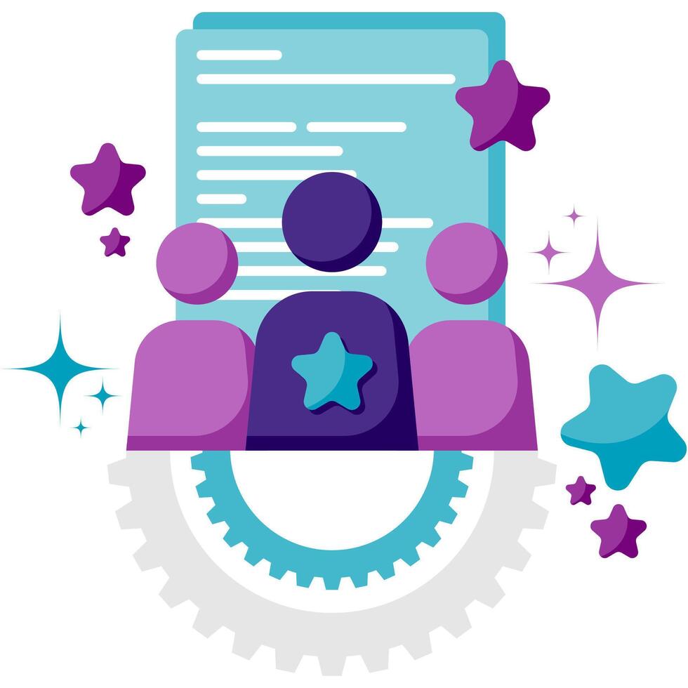 inter division collaboration, corporate strategy and report vector