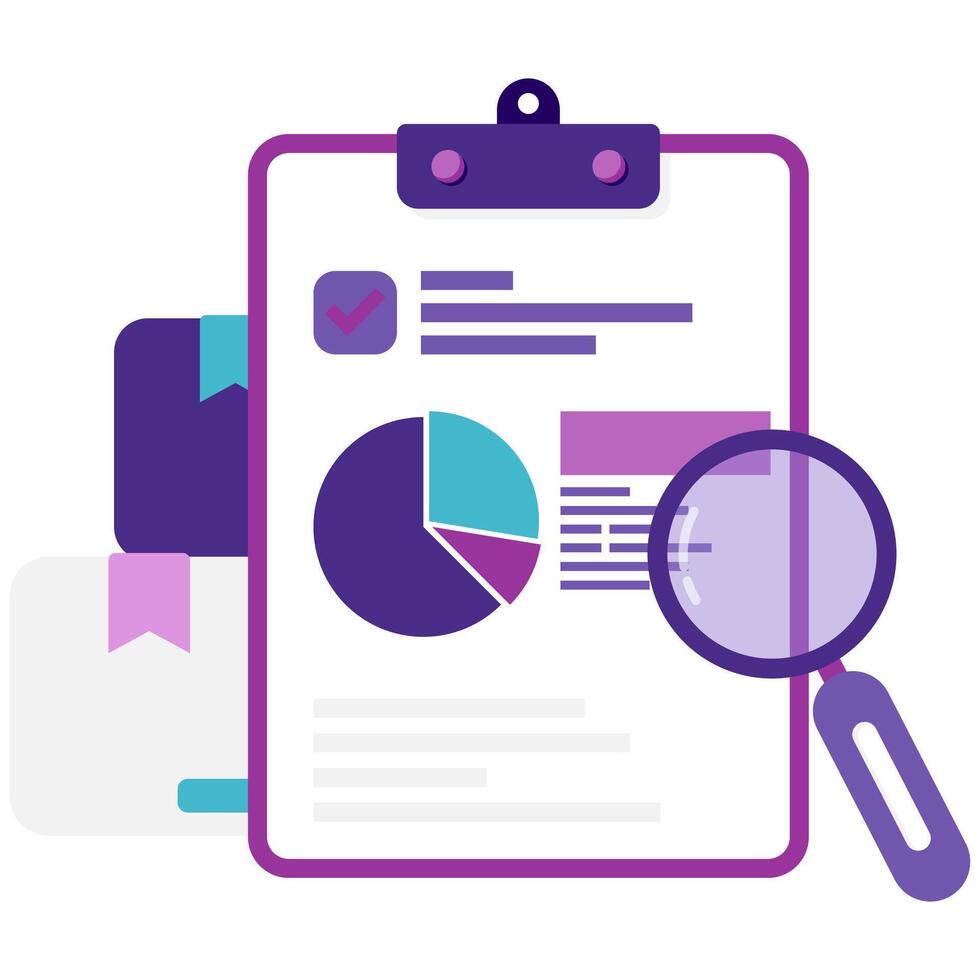Research and Study Report vector