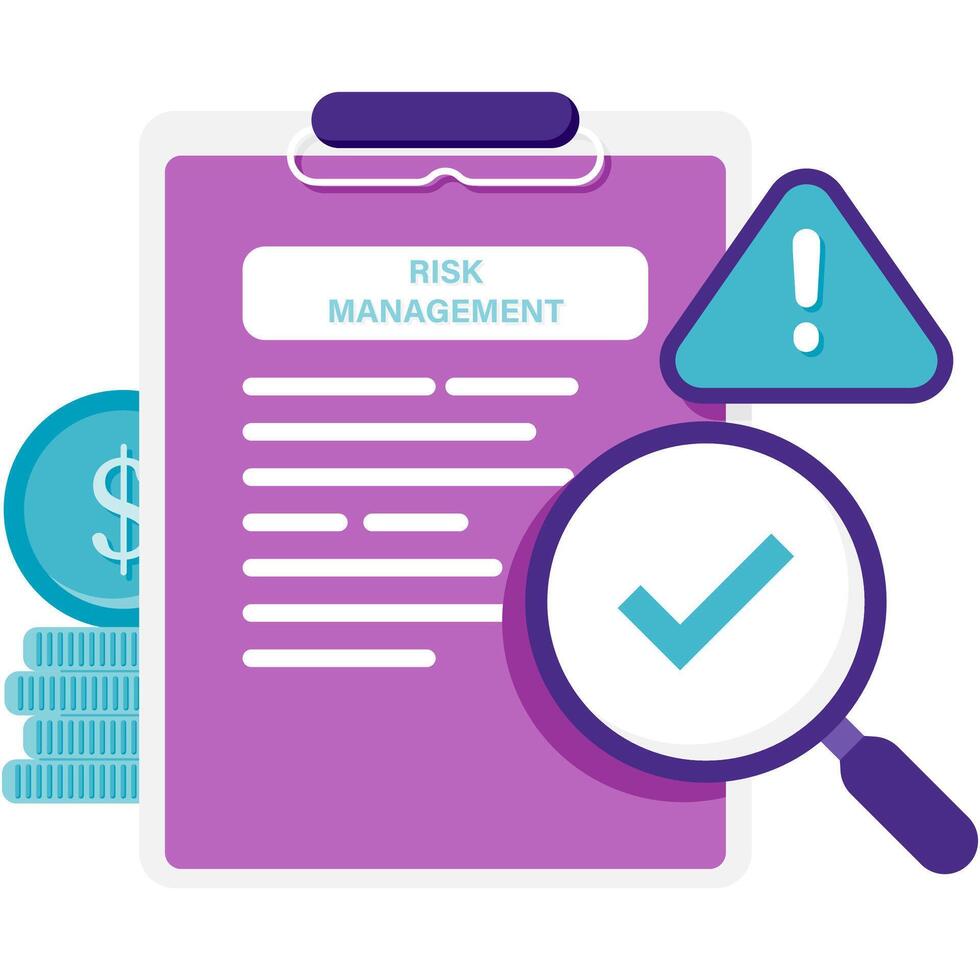risk management, corporate strategy and report vector