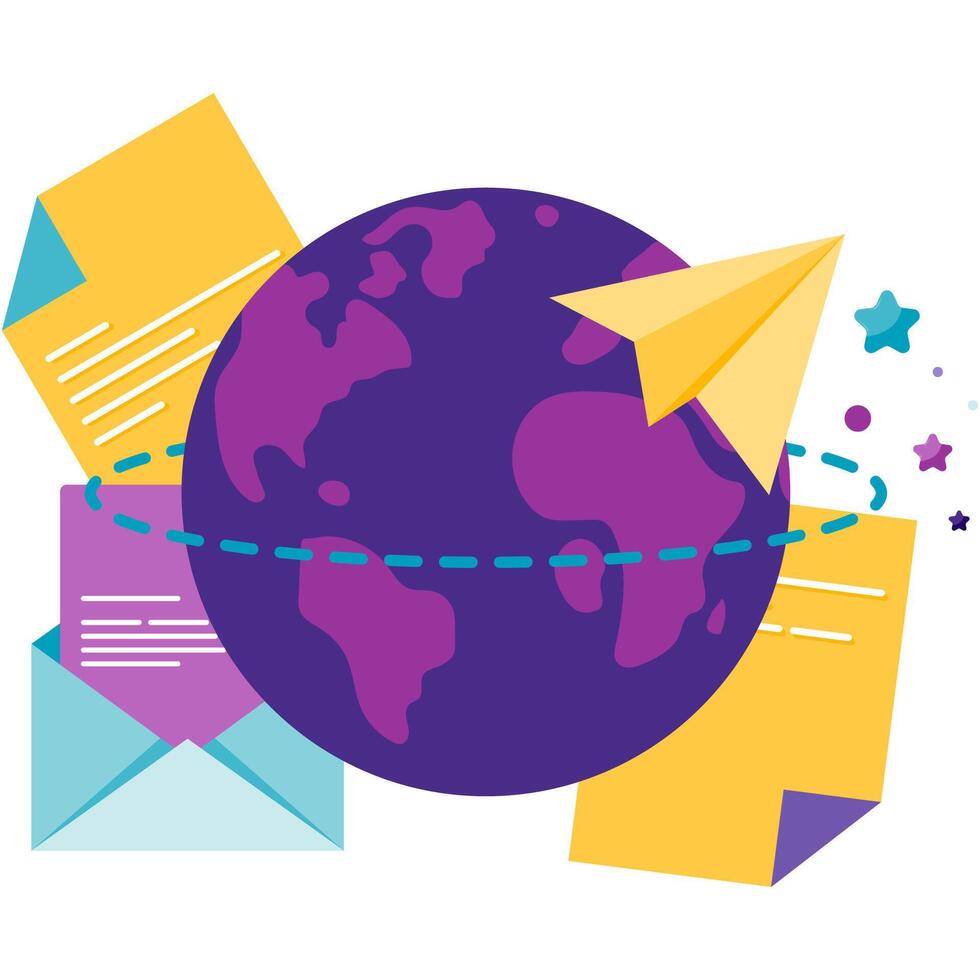 communication network, instant chat vector
