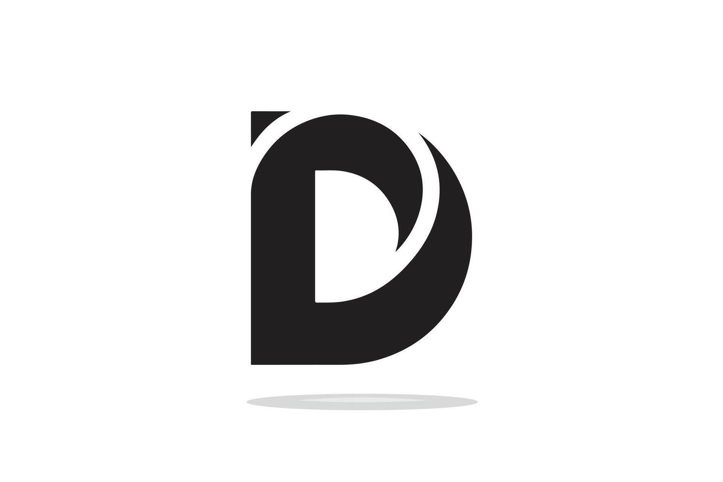 letter 'C' 'D' in different logo style icon vector