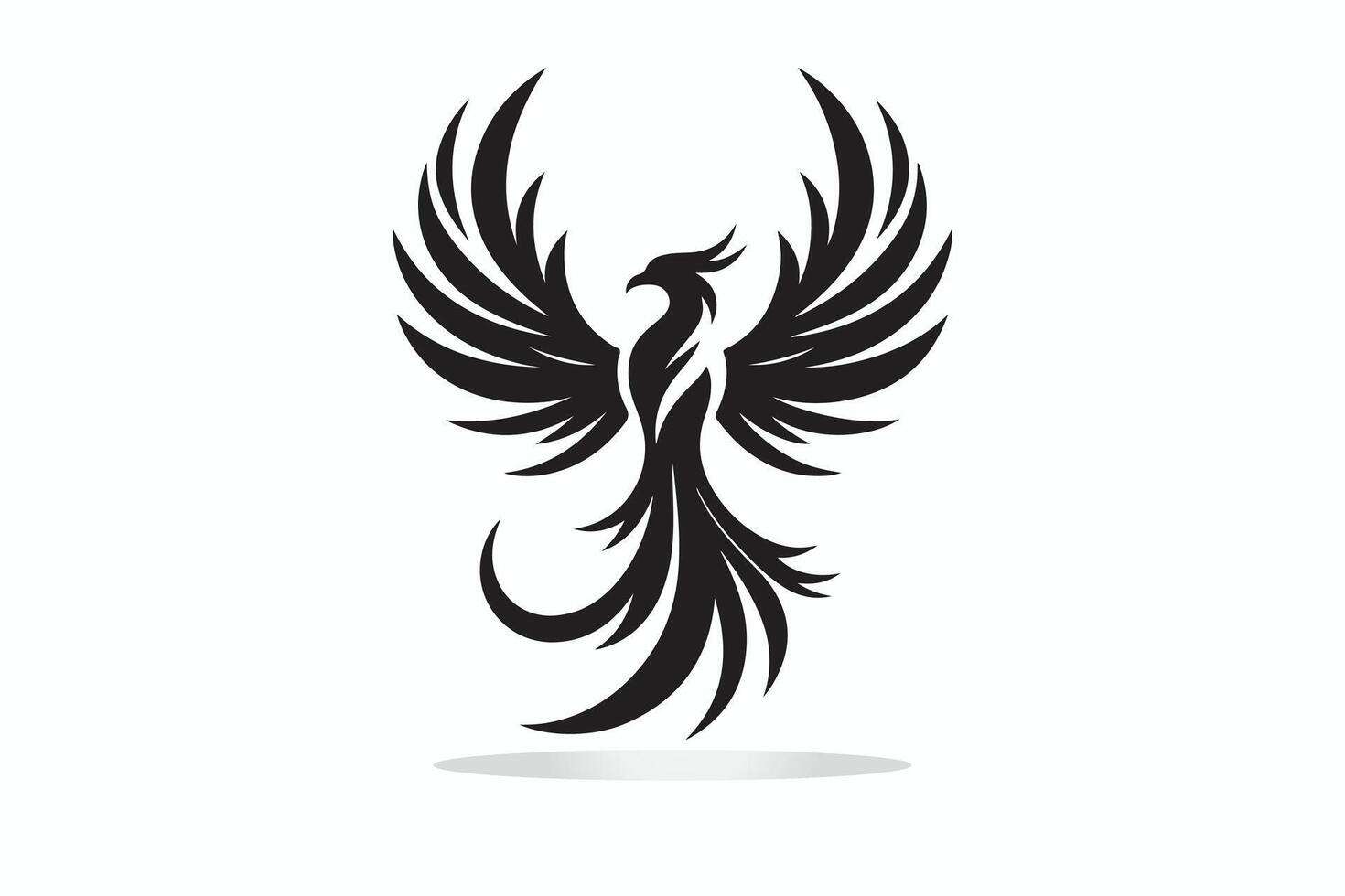 silhouette of Fenix in a unique style vector
