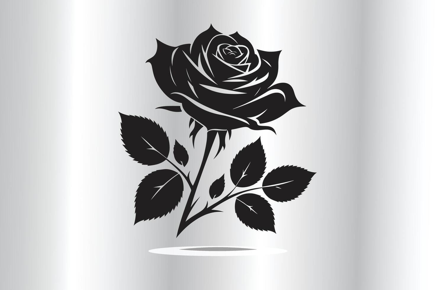 Rose in a different style vector