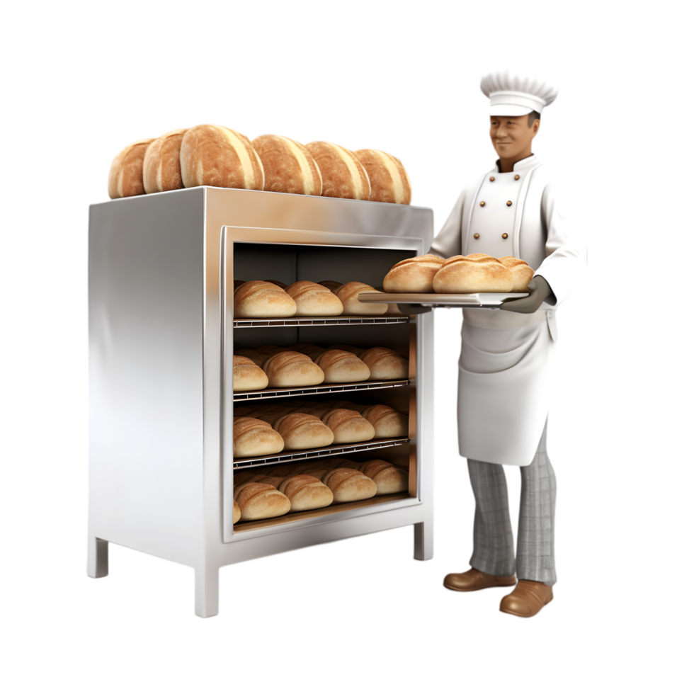 Freshly baked bread display bakery food photography cozy kitchen close-up view artisan craftsmanship png