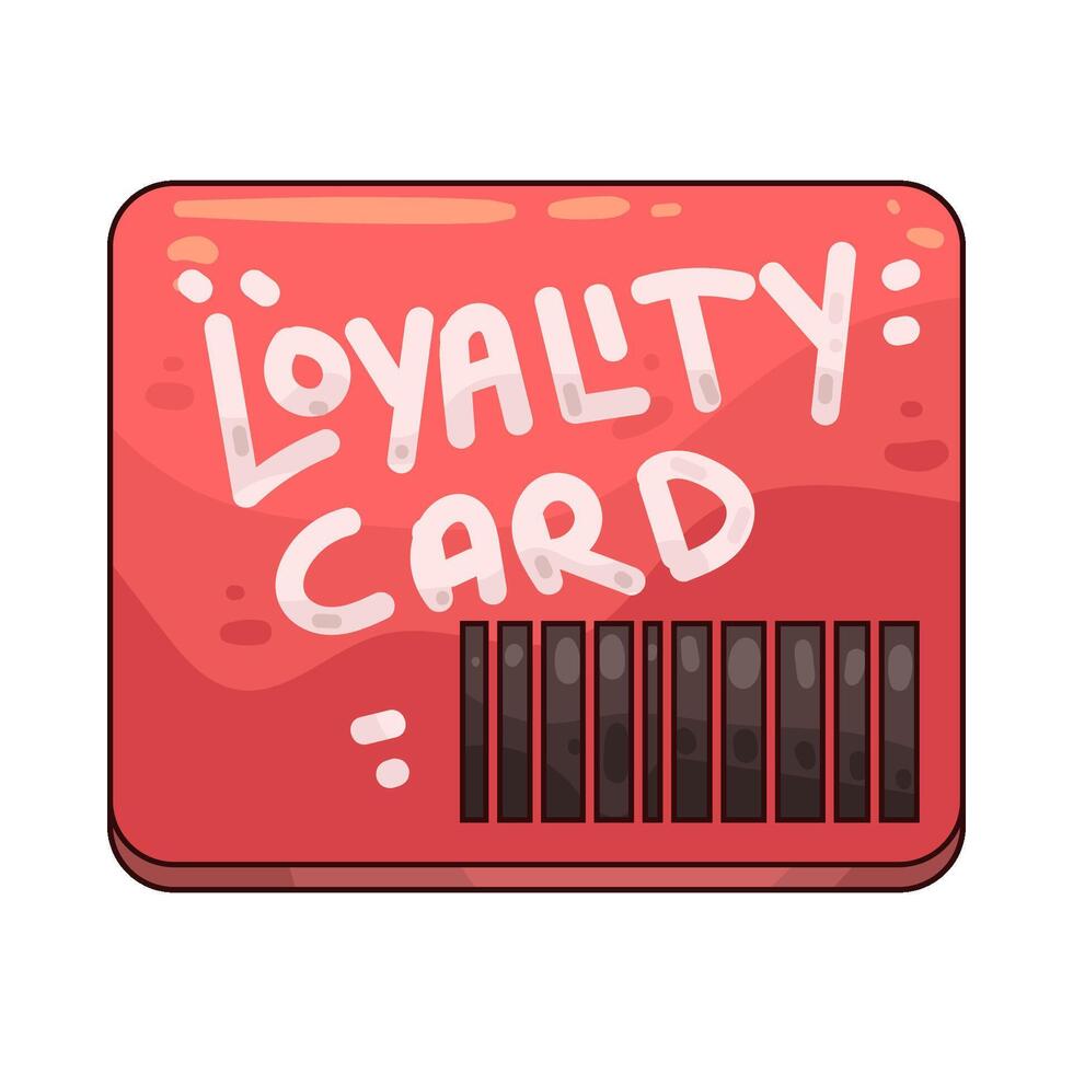 Illustration of Red Loyalty Card vector
