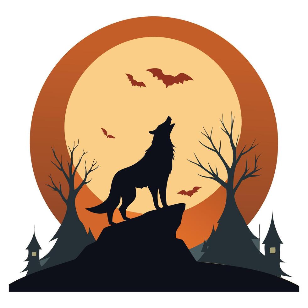 Majestic Howling Fox Art Wild and Free vector