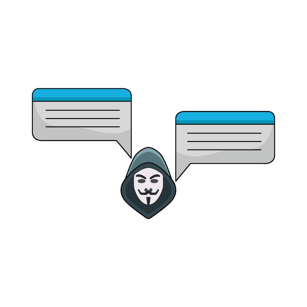 illustration of Anonymous Chat vector