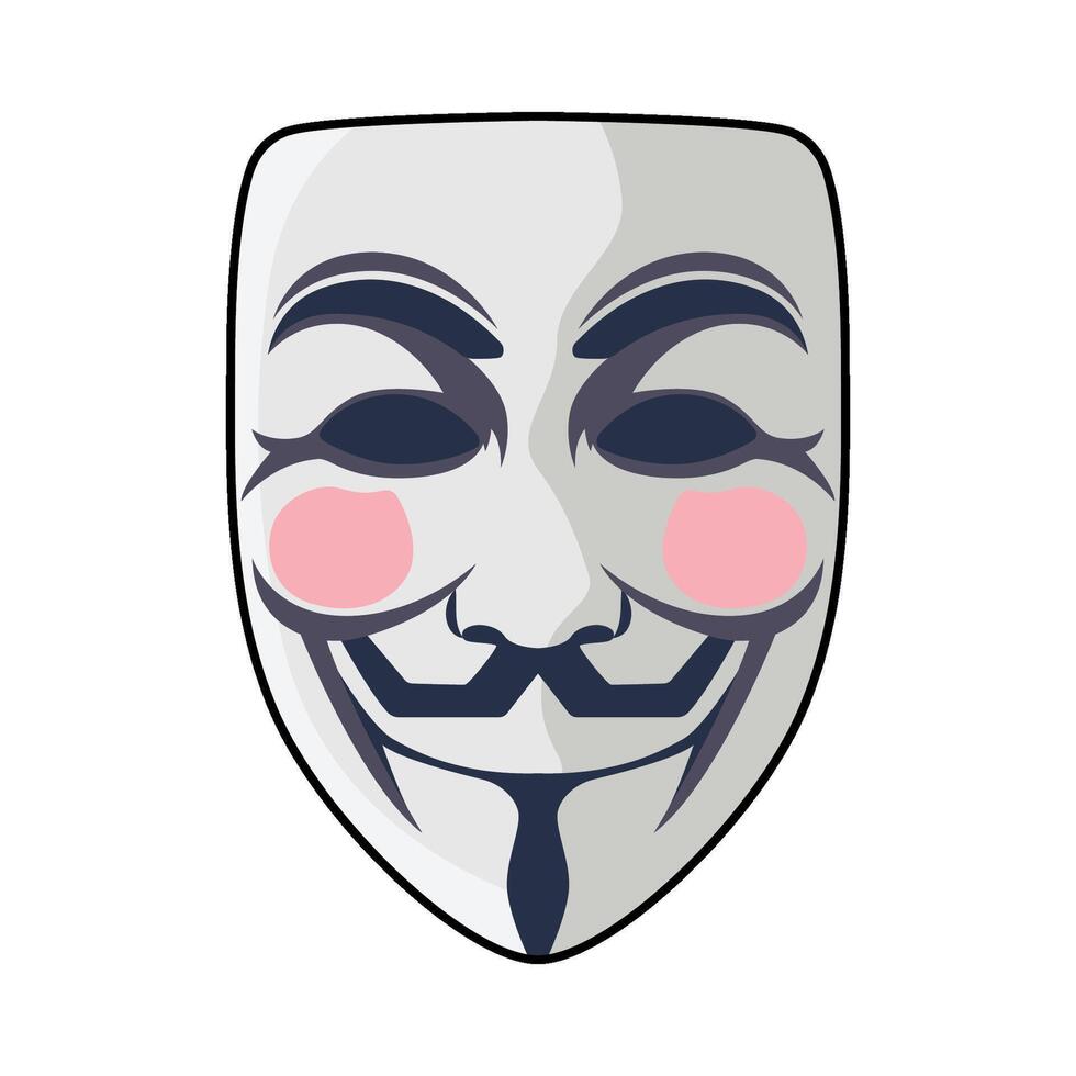 Anonymous Mask illustration vector