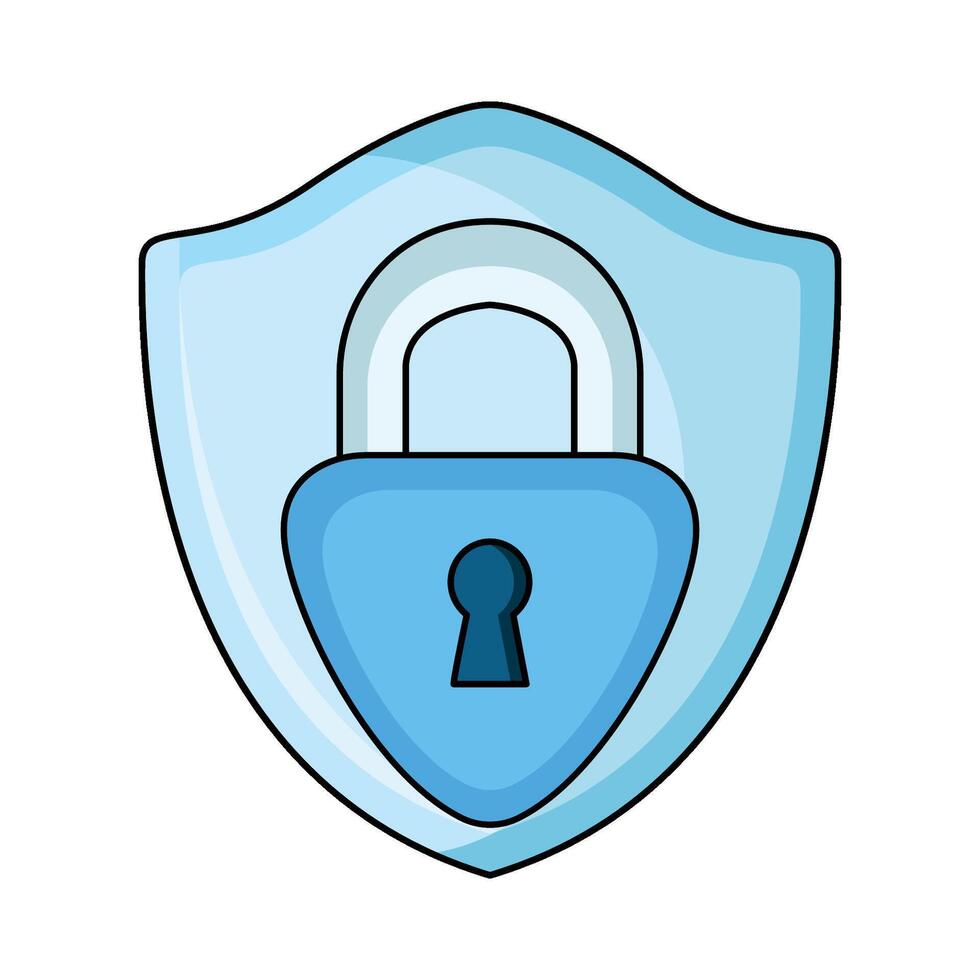 illustration of security shield vector