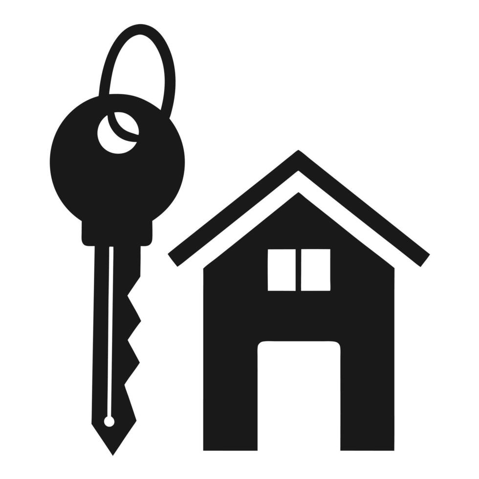 Home key icon illustration vector