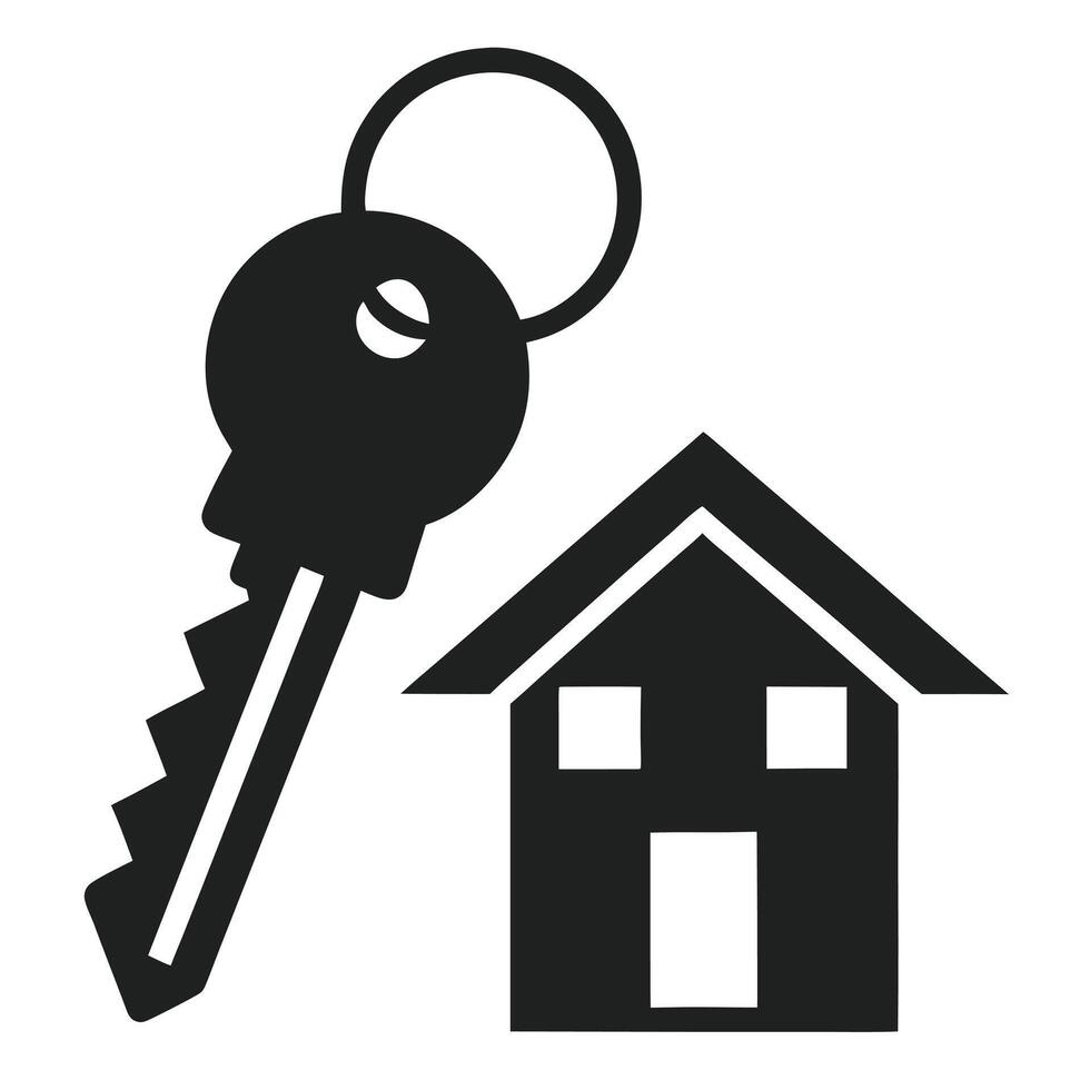 Home key icon illustration vector
