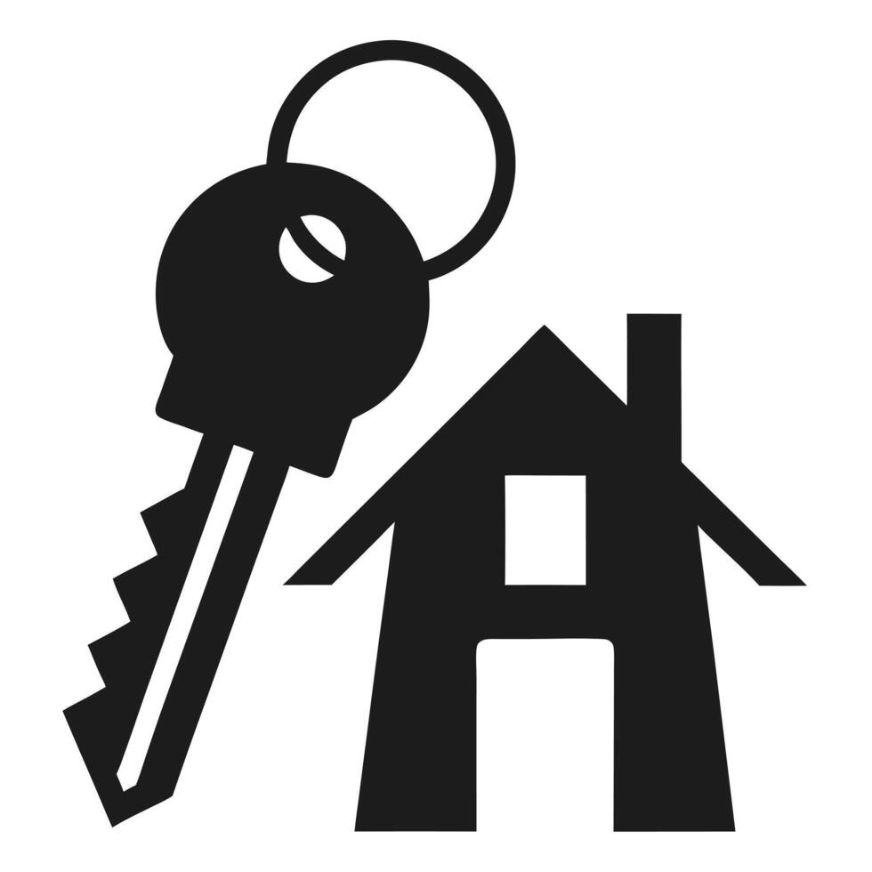 Home key icon illustration vector