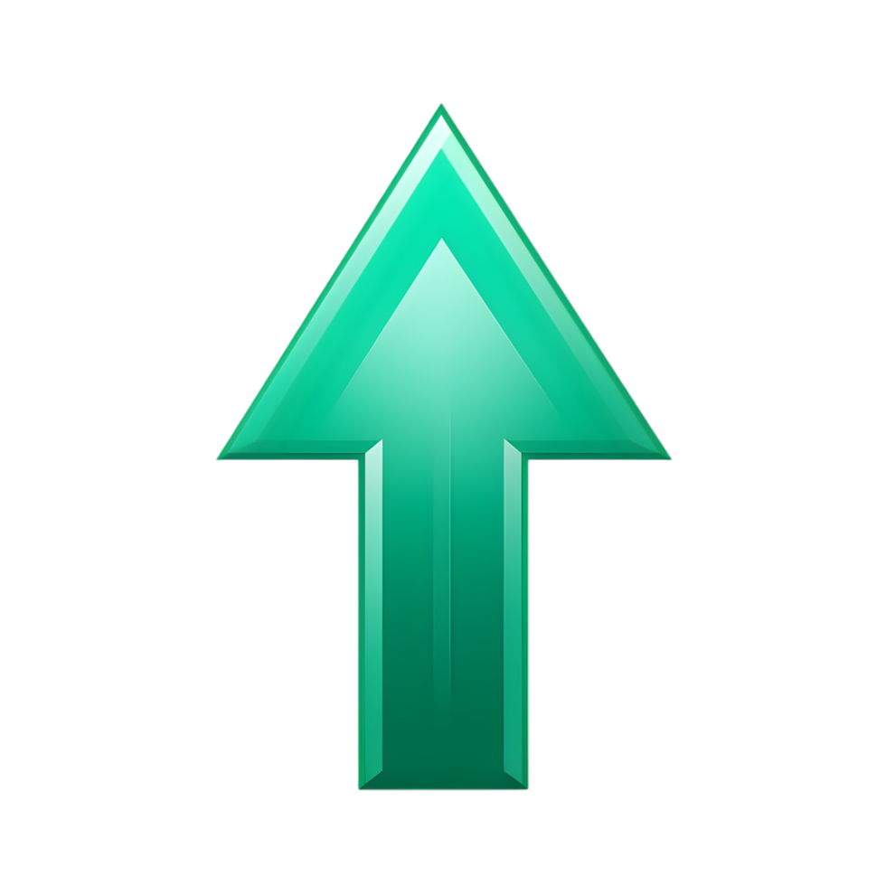 Upward growth icon digital design graphic art minimalist view conceptual representation png