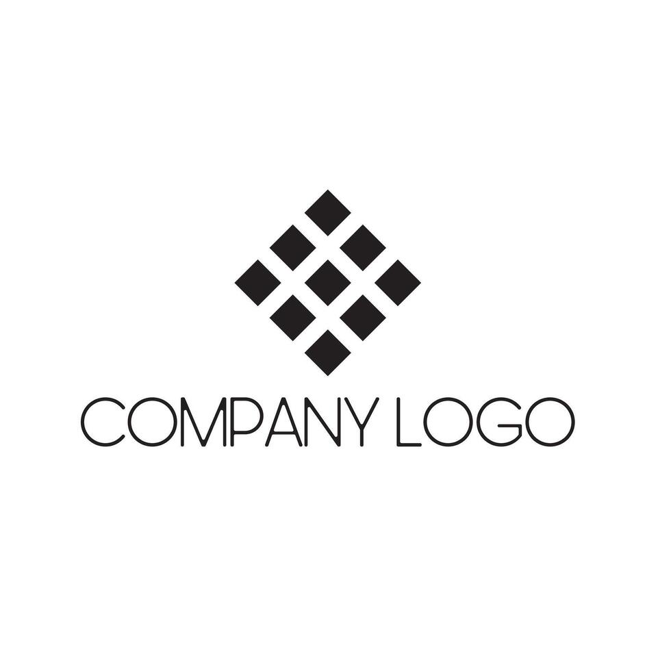 Geometryc shape company logo design vector