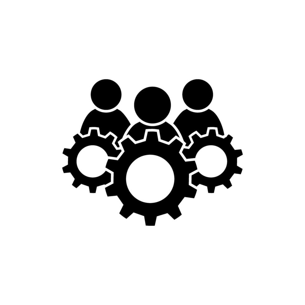Teamwork icon. Teamwork symbol. Can be used for web and mobile vector