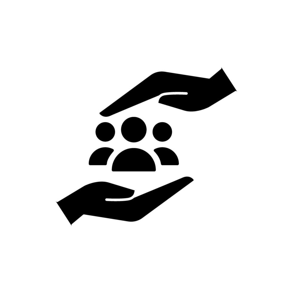 Teamwork icon. Flat design style eps 10 illustration. vector