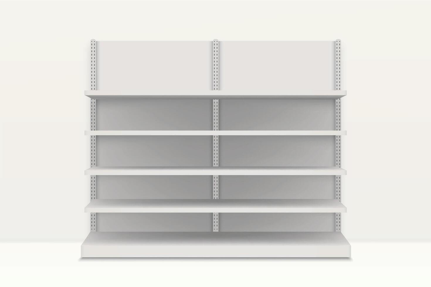Empty Retail Shelves vector