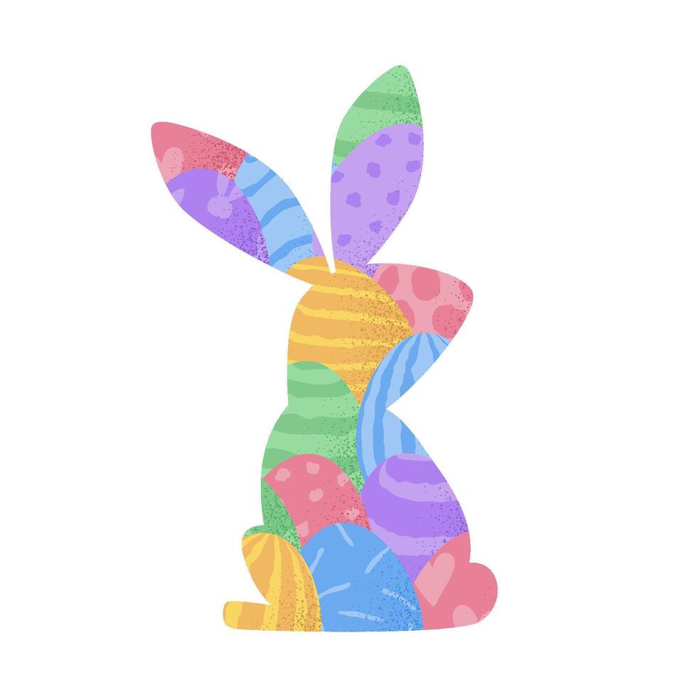 Easter bunny silhouette vector