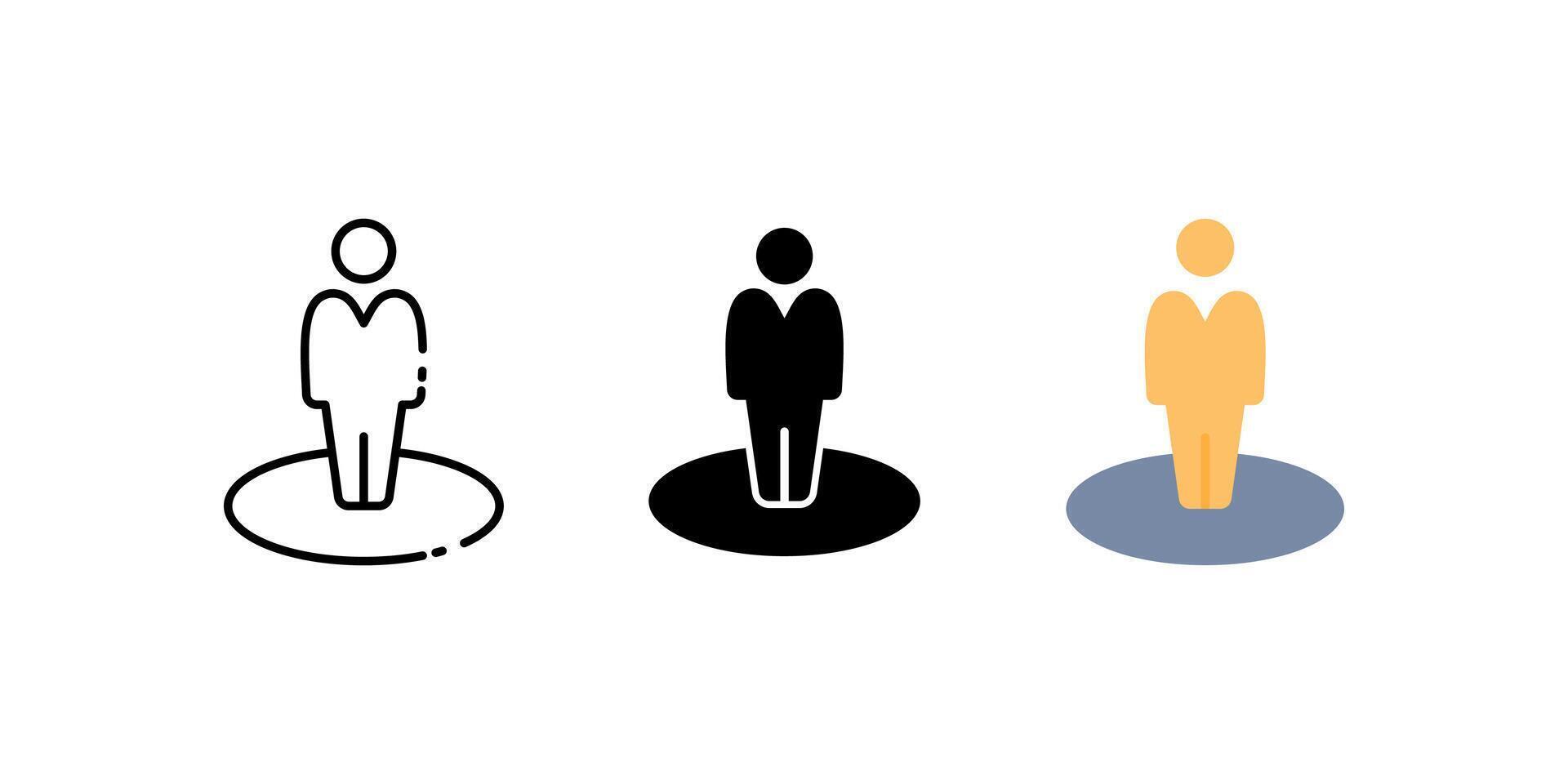 you here set icons. Linear, silhouette and flat styles editable. vector