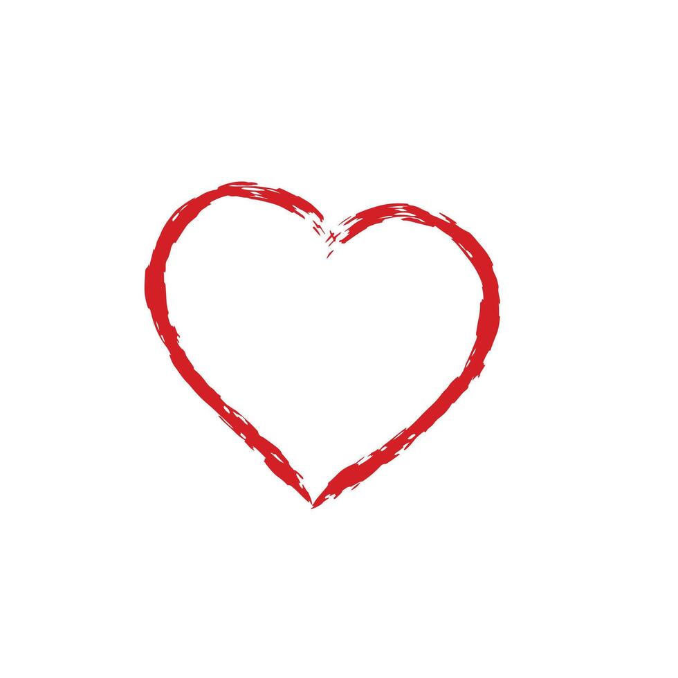 Creative Hand-Drawn Heart Icon vector