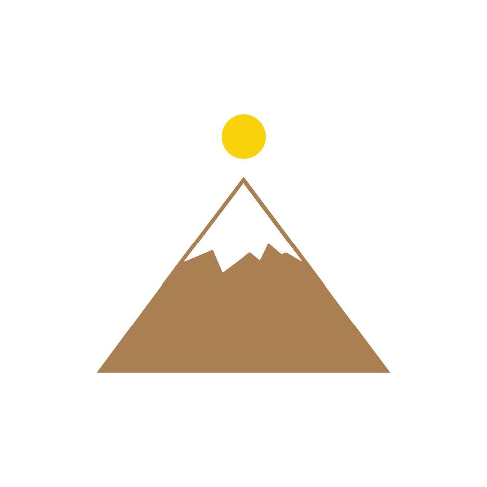 Nature-Inspired Mountain Icon vector