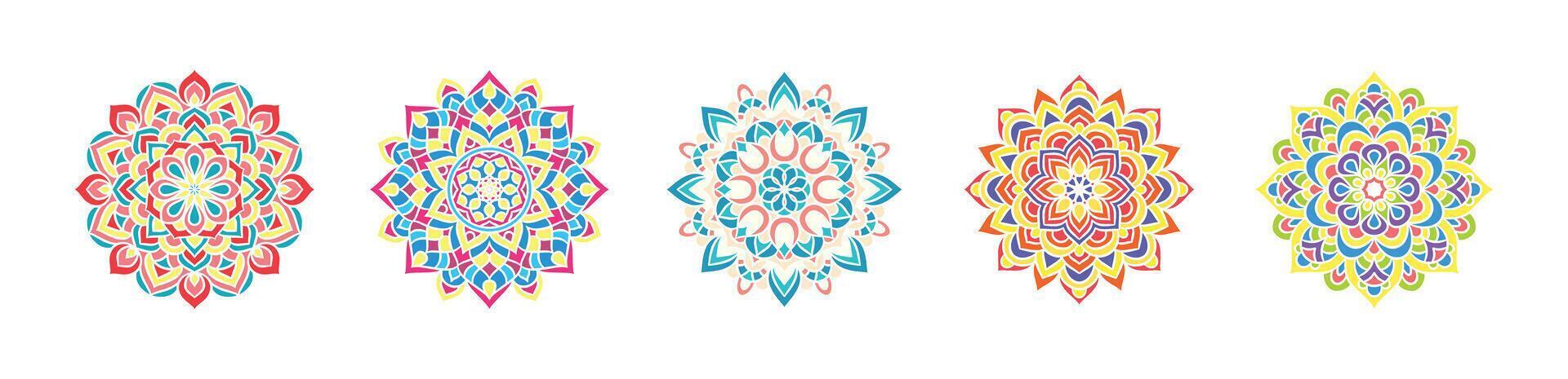 mandala round ornament art vector