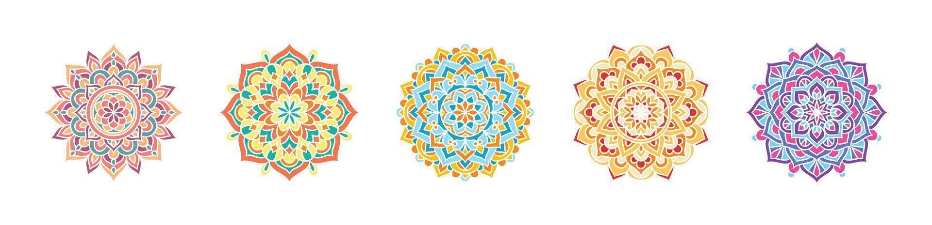 mandala round ornament vector