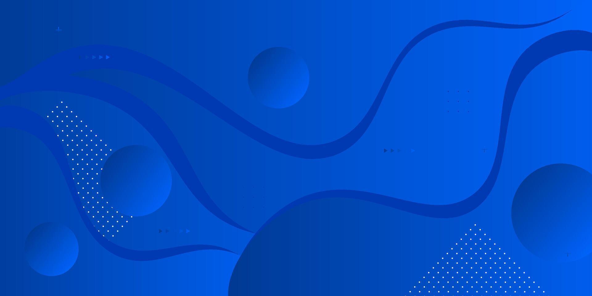 abstract background with blue wave motion flow, geometric elements. Modern stylish presentation template. eps10 vector