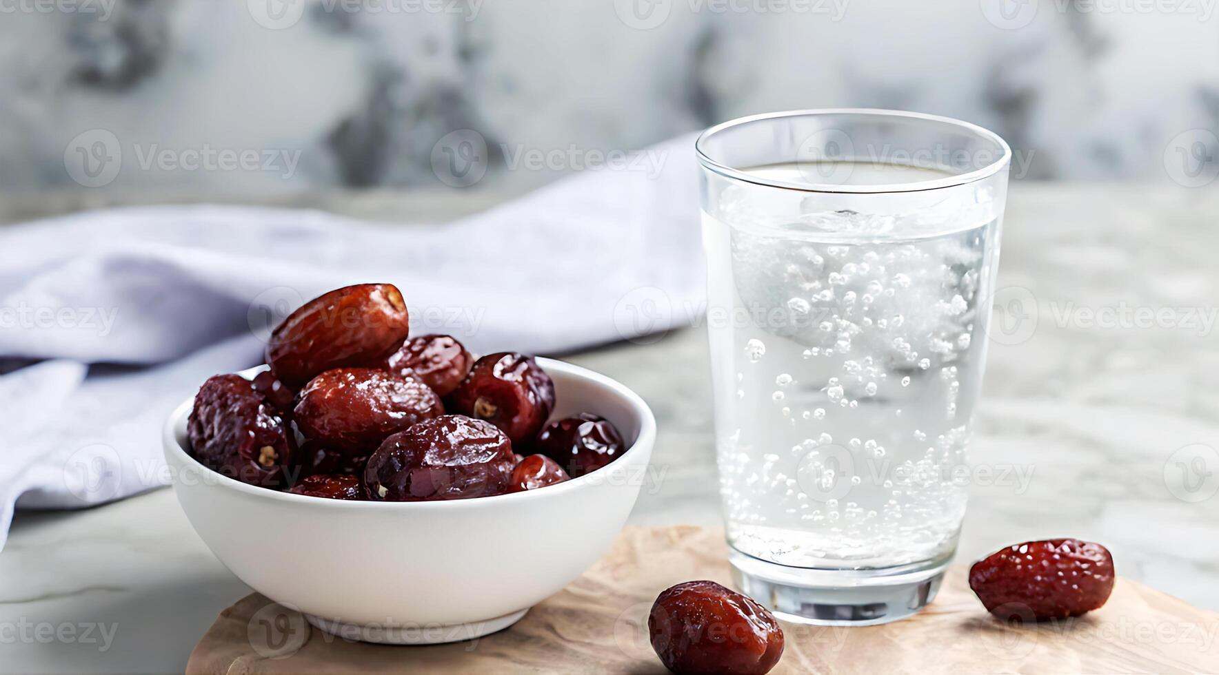 Dates and water photo