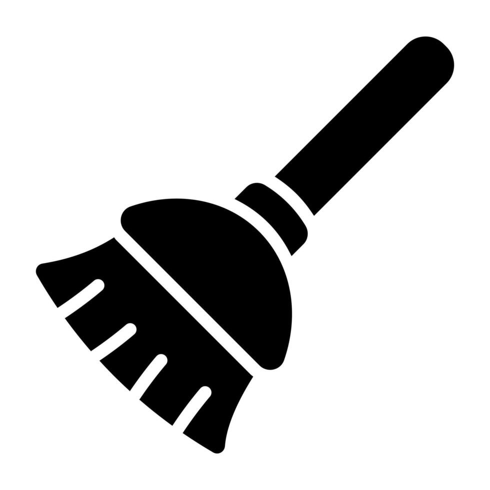 Simple Broom outline icon. The icon can be used for websites, print templates, presentation templates, illustrations vector