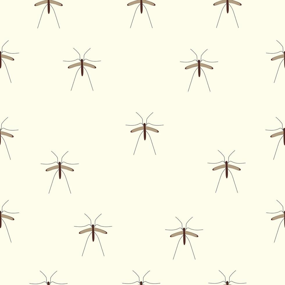 Mosquito. The silhouette of a mosquito. A blood-sucking insect. Mosquito top view. illustration isolated on a white background vector