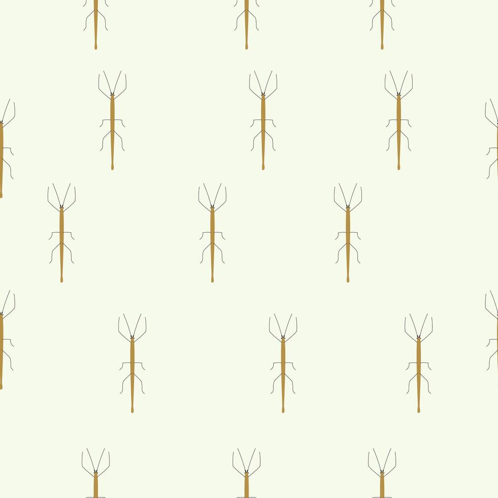 cute cartoon pattern Stick insect vector