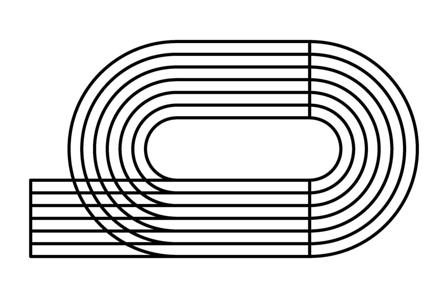 Running track icon vector