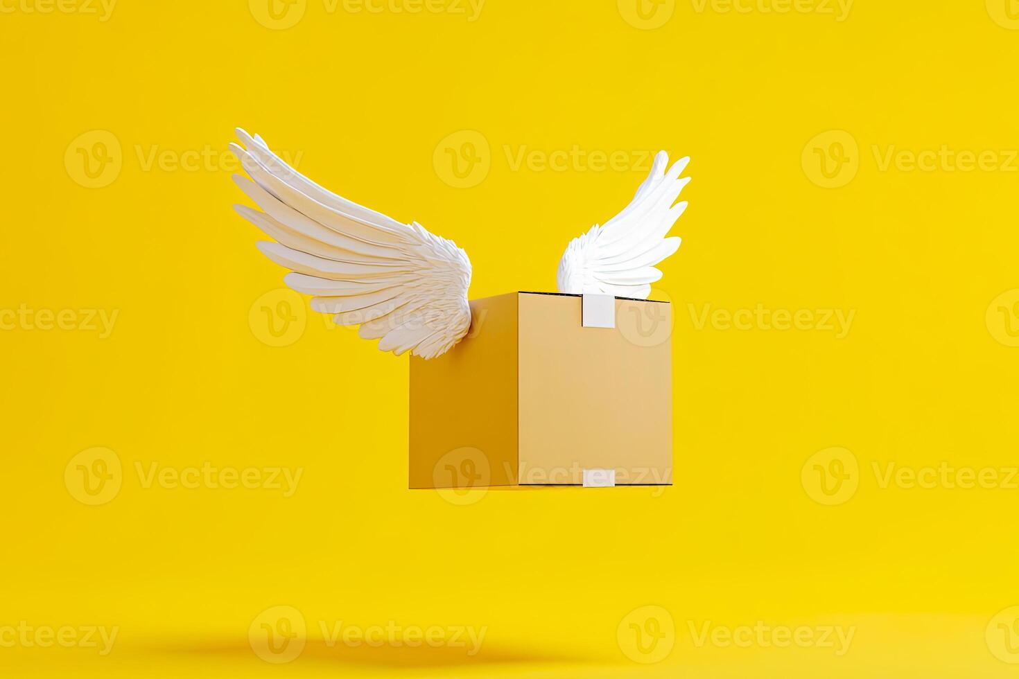 Flying Delivery Box with Wings photo