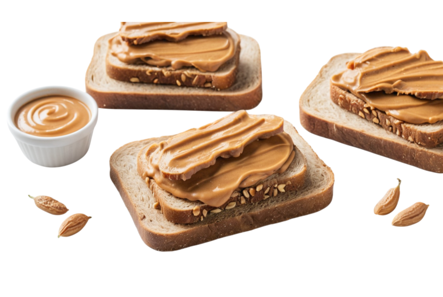 Delicious sandwiches with peanut butter delight png