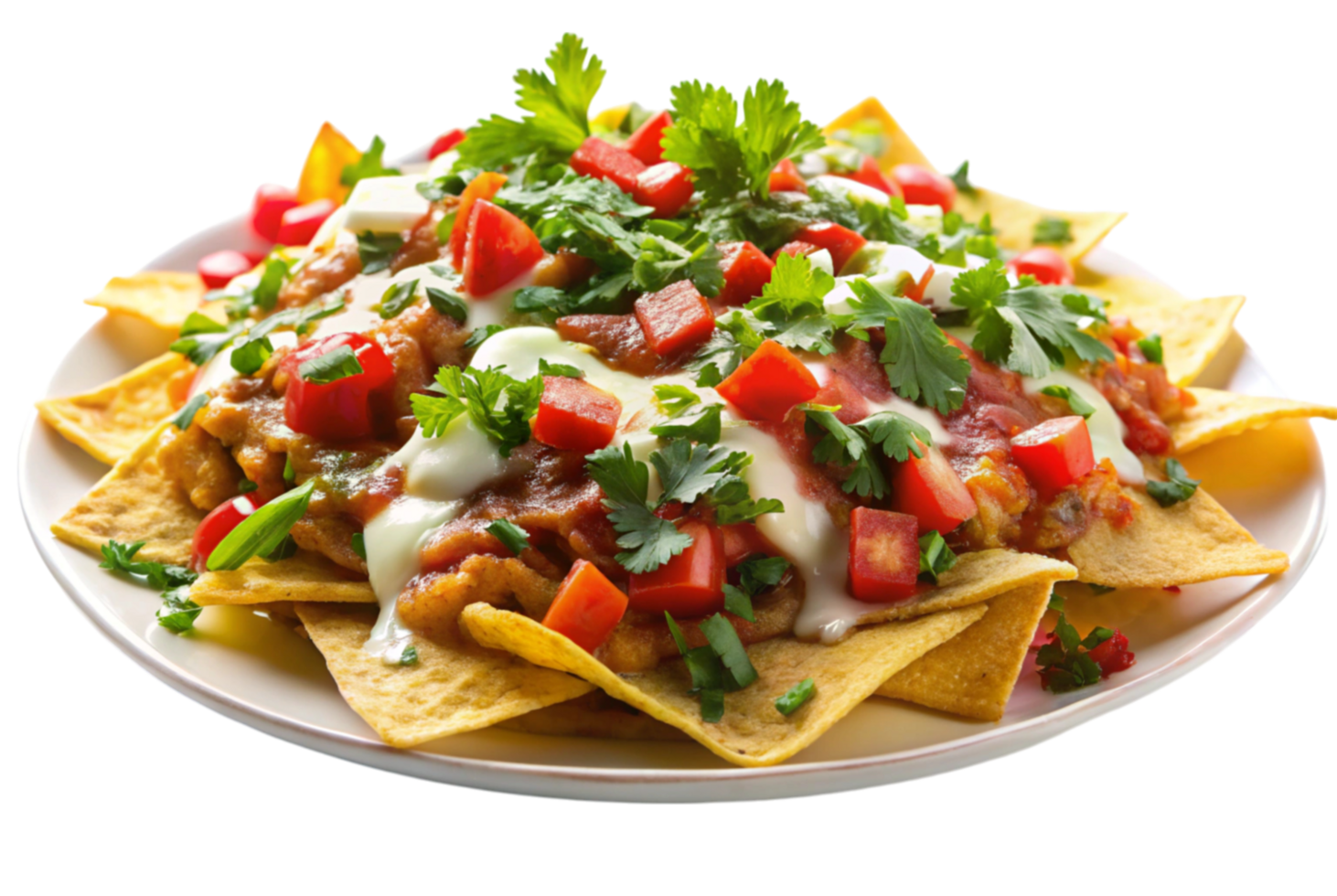 Delicious nachos topped with melted cheese savory delight png