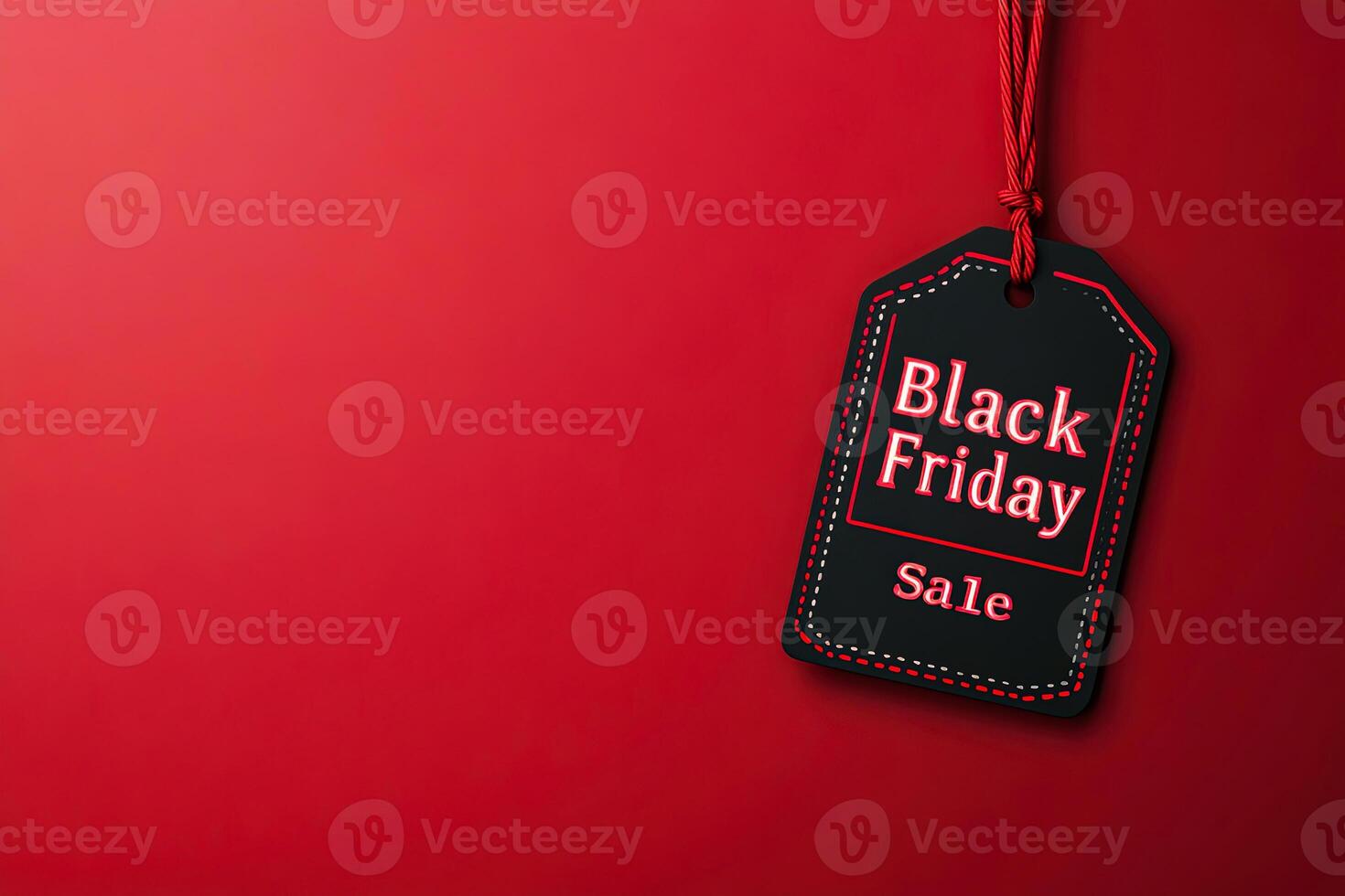 Black Friday Sale on Red Background photo