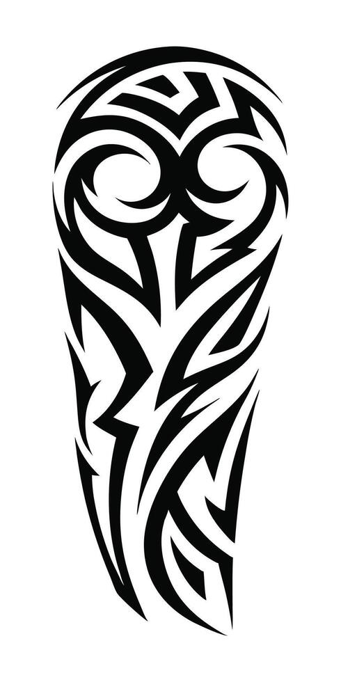 Best Tribal Tattoo Trends for Arm White Background vector
