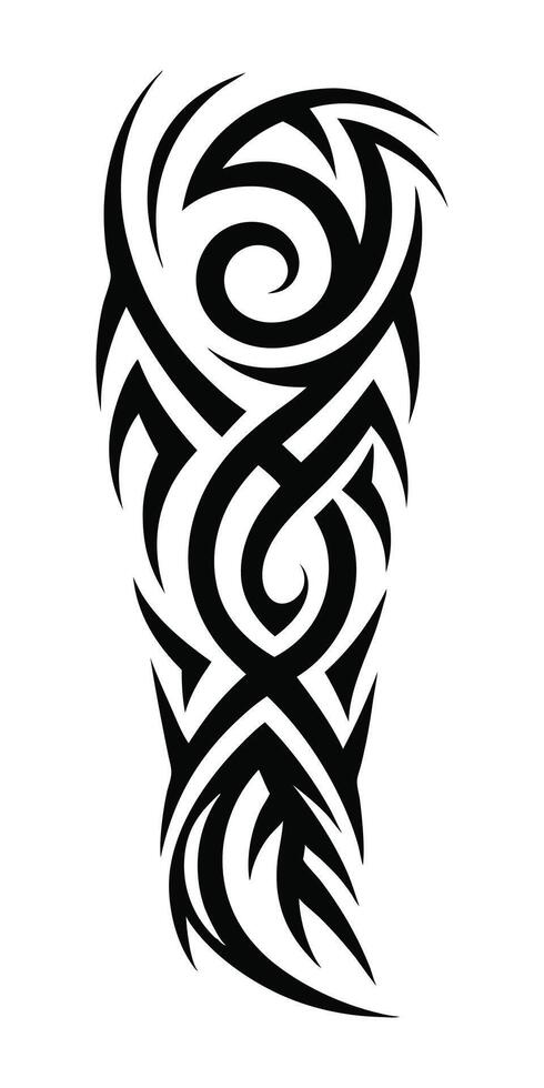 Small Detailed Forearm Tribal Tattoos White Background vector