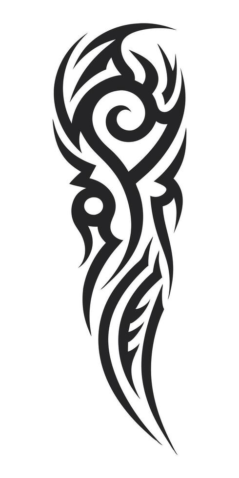 tribal tattoo design on a white background vector
