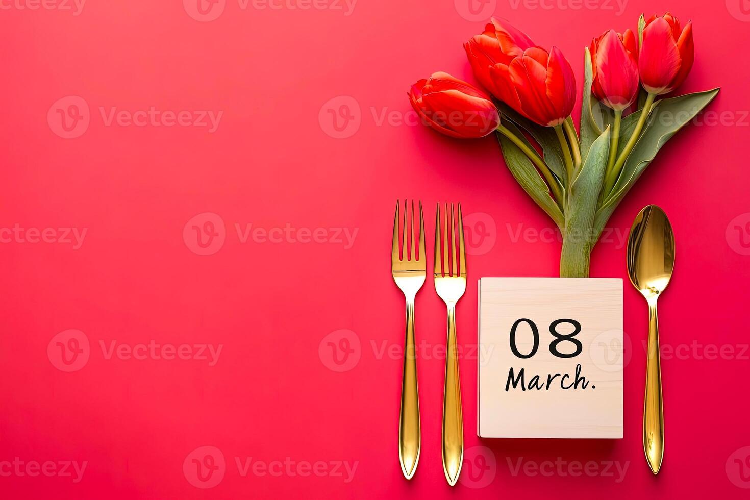 Elegant Women's Day Celebration Setting photo