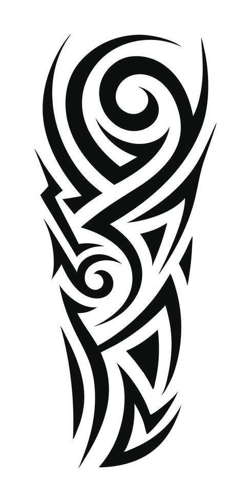 Polynesian Tribal Arm Tattoos for Tattoo Enthusiasts vector