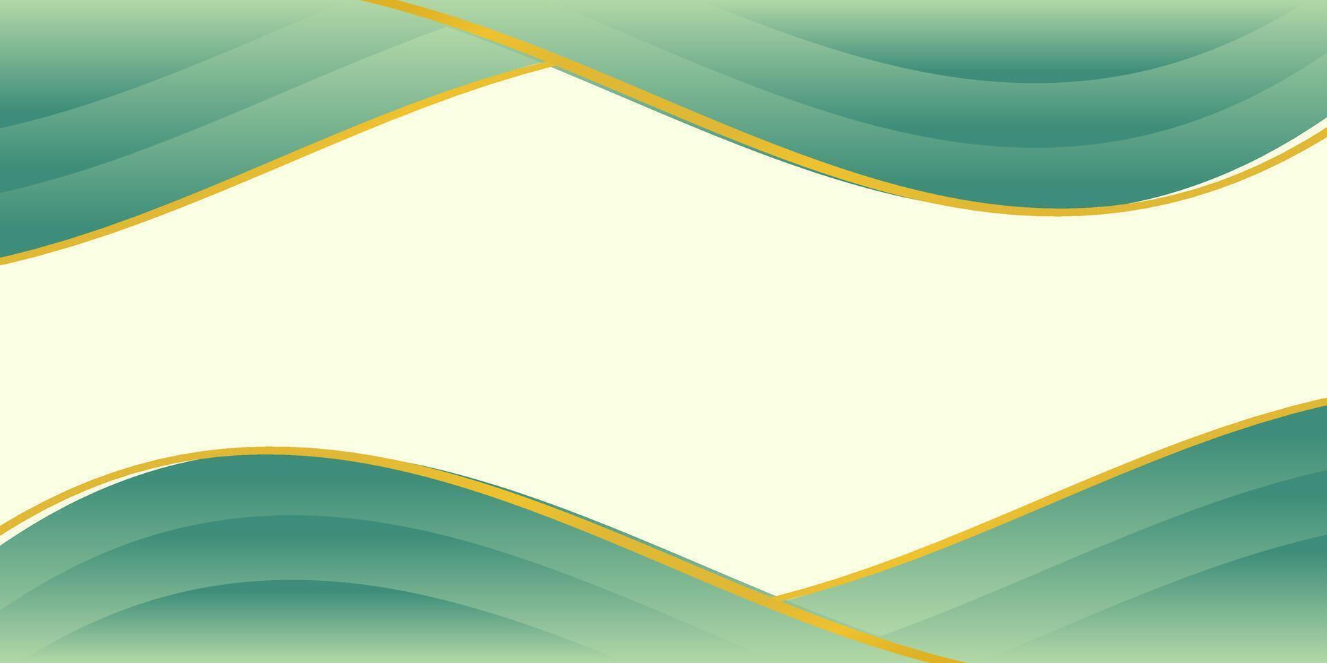 Green earth day background luxury gradation abstract shapes, leaf pattern with empty space for text. Suitable for your design project vector