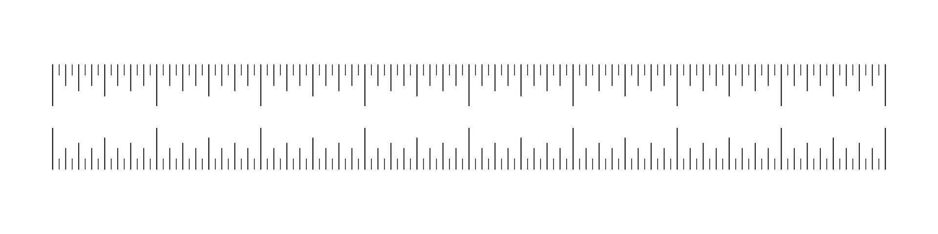 8 inches measuring tool mockup. Scale for ruler in inches. Length measurement math, distance, height. Inches measuring scale template. Sewing tool outline icon. vector