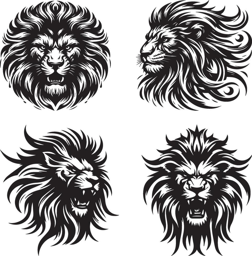Lion Head Graphics vector